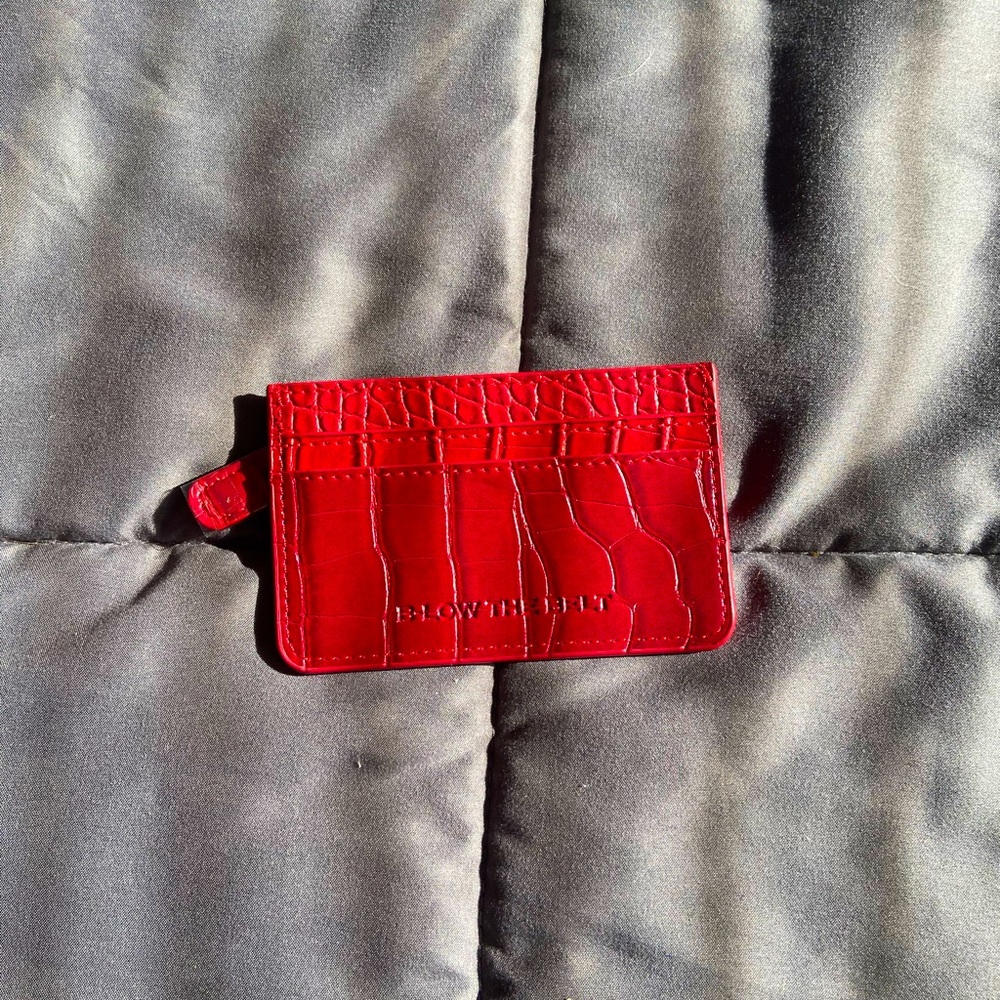 Below the Belt Card Holder Red